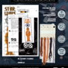 Counted Cross Stitch Kit of Bookmark "Star Wars: Chewbacca"