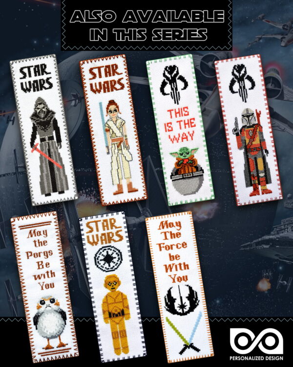 Counted Cross Stitch Kit of Bookmark "Star Wars: Chewbacca"