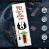 Counted Cross Stitch Kit of Bookmark "Star Wars: Master Yoda"