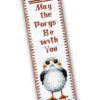 Counted Cross Stitch Kit of Bookmark "Star Wars: PORG"