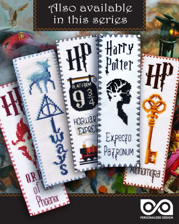 Cross Stitch Bookmark Kit "Harry Potter: Let's Go to Hogwarts"