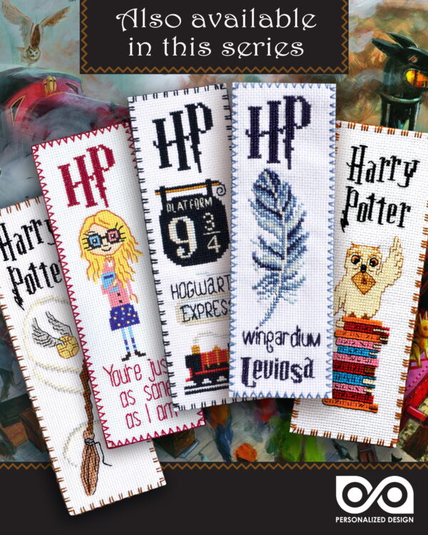 Cross Stitch Bookmark Kit "Harry Potter: Let's Go to Hogwarts"