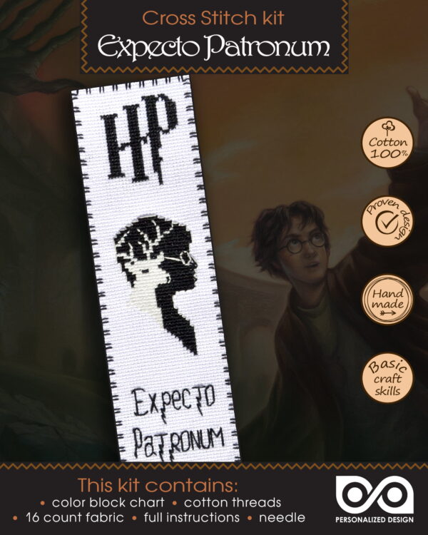 Bookmark Embroidery Kit "Harry Potter: Expecto Patronum"