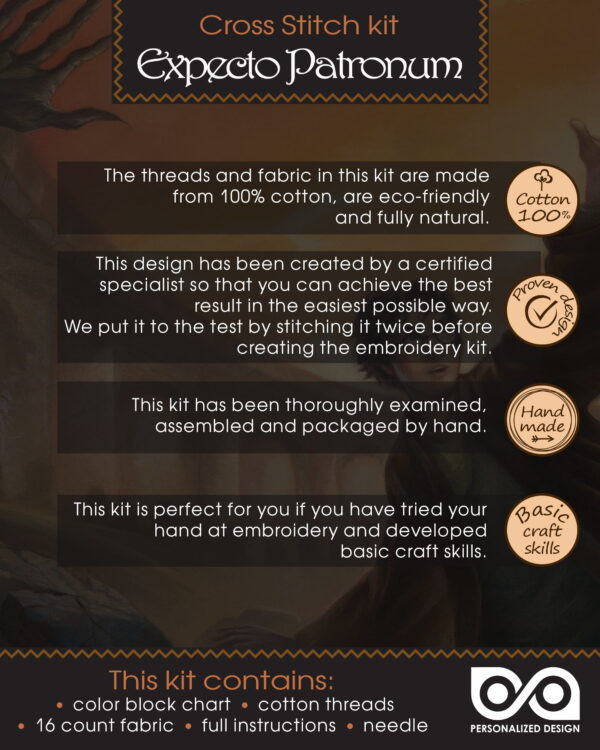 Bookmark Embroidery Kit "Harry Potter: Expecto Patronum"