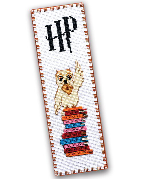 Counted Cross Stitch of Bookmark "Hedwig The Owl"