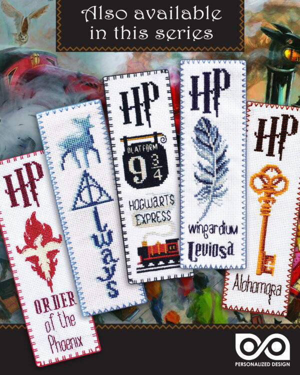 Counted Cross Stitch of Bookmark "Hedwig The Owl"