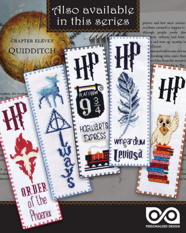 Cross Stitch Kit of Bookmark "Harry Potter: Quidditch"
