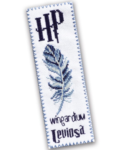 Counted Cross Stitch Kit of Bookmark "Harry Potter: Wingardium Leviosa"