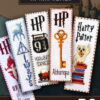 Counted Cross Stitch Kit of Bookmark "Harry Potter: Wingardium Leviosa"