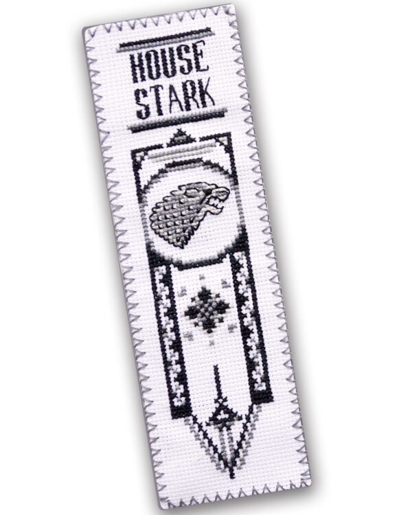 Counted Cross Stitch Kit of Bookmark "Game of Thrones: House Stark"