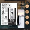 Cross Stitch Kits "Harry Potter Magic Spels and Charms" - Set of 3 DIY Embroidery Bookmarks: Alohomora, Expecto Patronum, Wingardium Leviosa