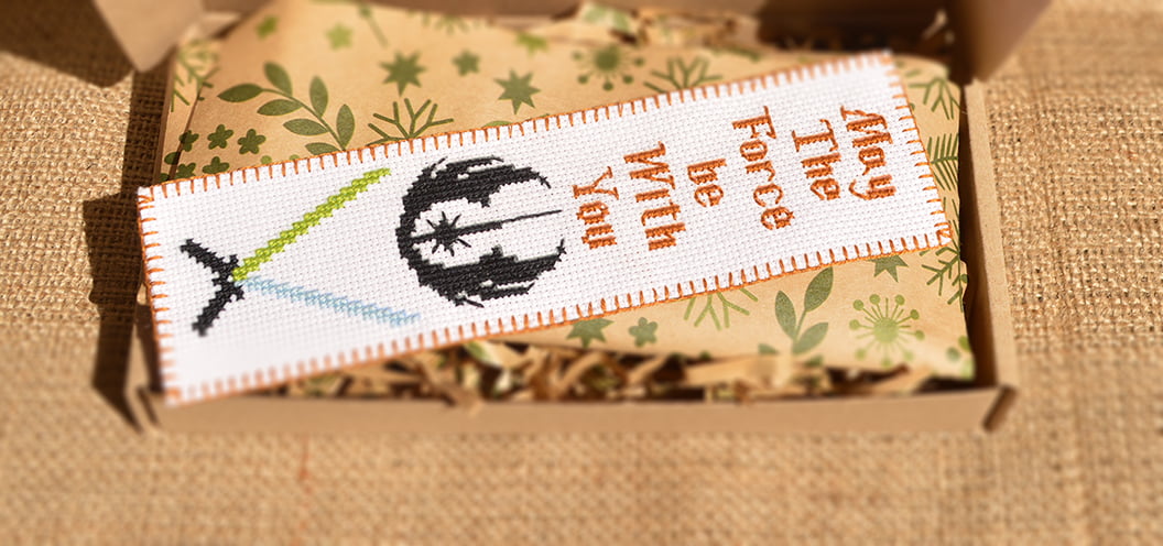 DIY cross stitch bookmark