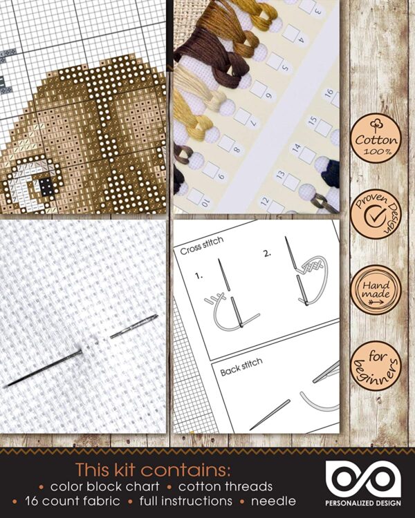 Dog Cross Stitch Kit “Dachshund”