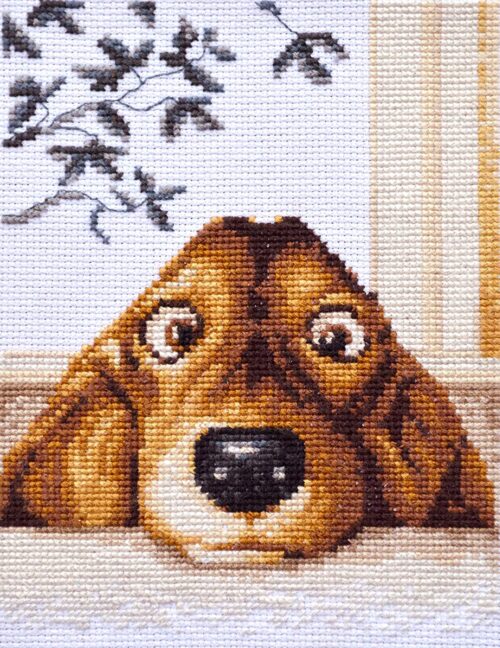 Dog Cross Stitch Kit “Dachshund”