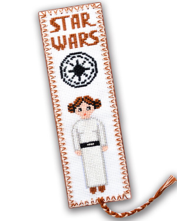 Counted Cross Stitch Kit of Bookmark "Star Wars: Princess Leia"