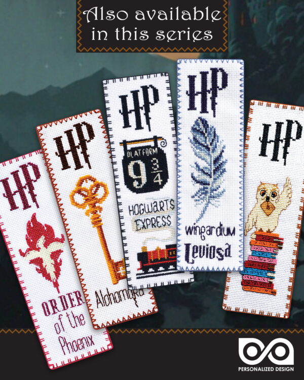 Cross Stitch Kit for Beginners "Always" - Harry Potter Deathly Hallows DIY Embroidery Bookmark