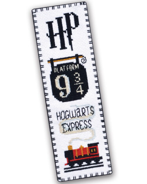 Bookmark Cross Stitch Kit "Hogwarts Express: Platform 9¾ King's Cross Station"
