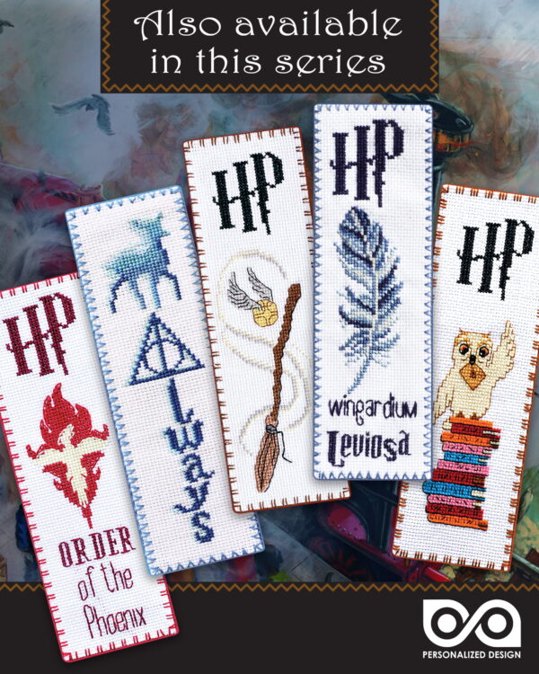 Bookmark Cross Stitch Kit "Hogwarts Express: Platform 9¾ King's Cross Station"