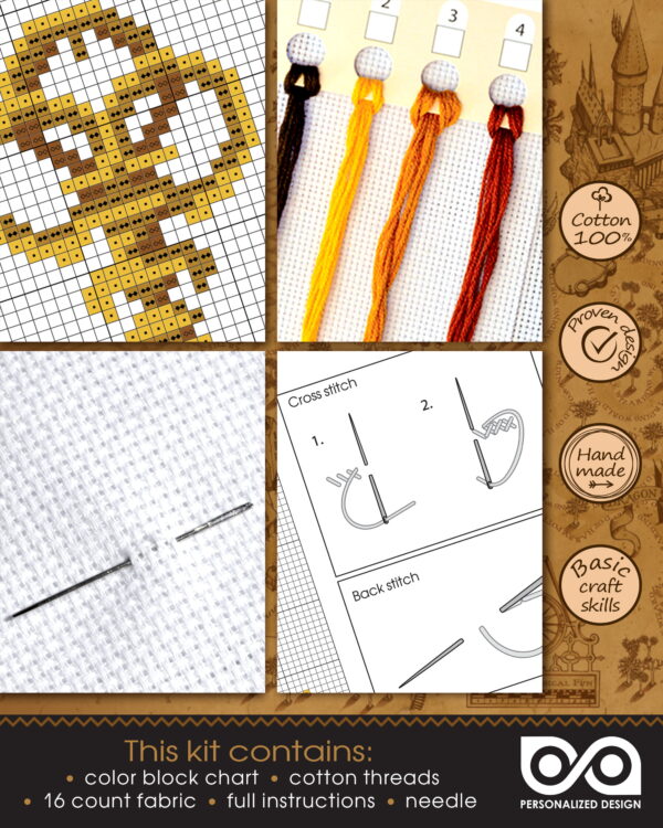 Cross Stitching Kit of Bookmark "Harry Potter: Alohomora"