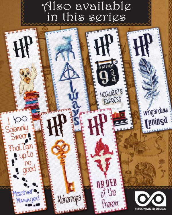 Cross Stitch Kit of Bookmark "Harry Potter: Mischief Managed - I Solemnly Swear That I Am Up to No Good"