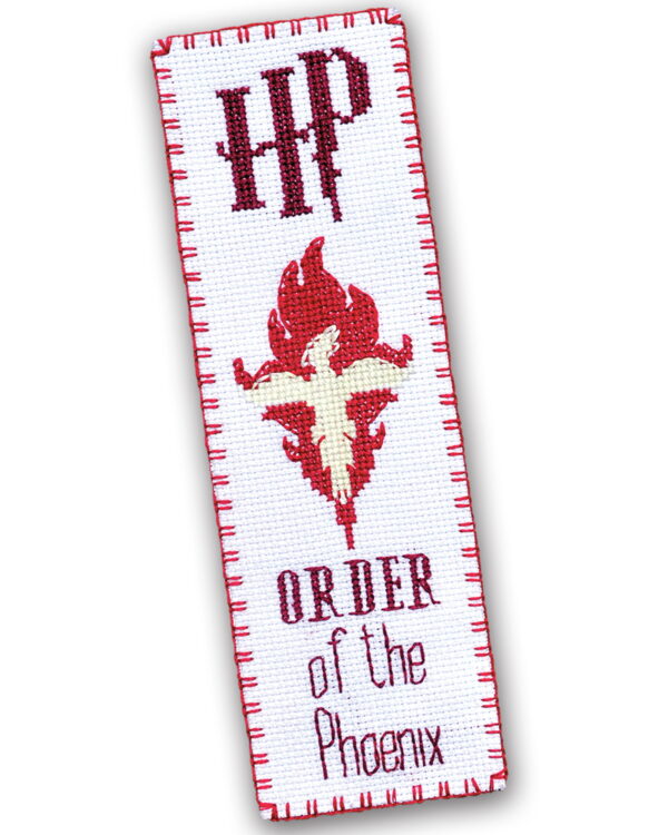 Cross Stitch Starter Kit "Order of The Phoenix" DIY Needlework Harry Potter Bookmark