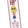 Cross Stitch Bookmark Kit with Luna Lovegood Quote "You're just as Sane as I am"