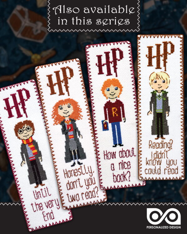 Cross Stitch Bookmark Kit with Luna Lovegood Quote "You're just as Sane as I am"