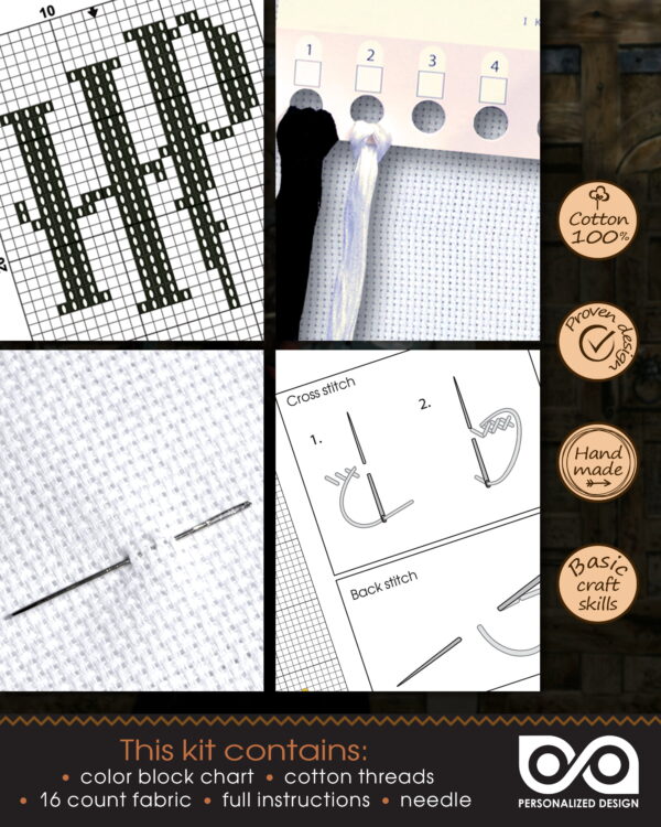 Counted Cross Stitch Kit of Bookmark "Hermione's Patronus"