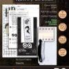 Counted Cross Stitch Bookmark Kit with Luminous Threads "Ron's Patronus" Glow-in-The-Dark