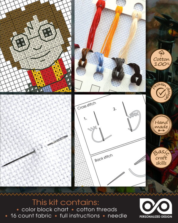 Cross Stitch Kit of Bookmark "Harry Potter: Until The Very End"