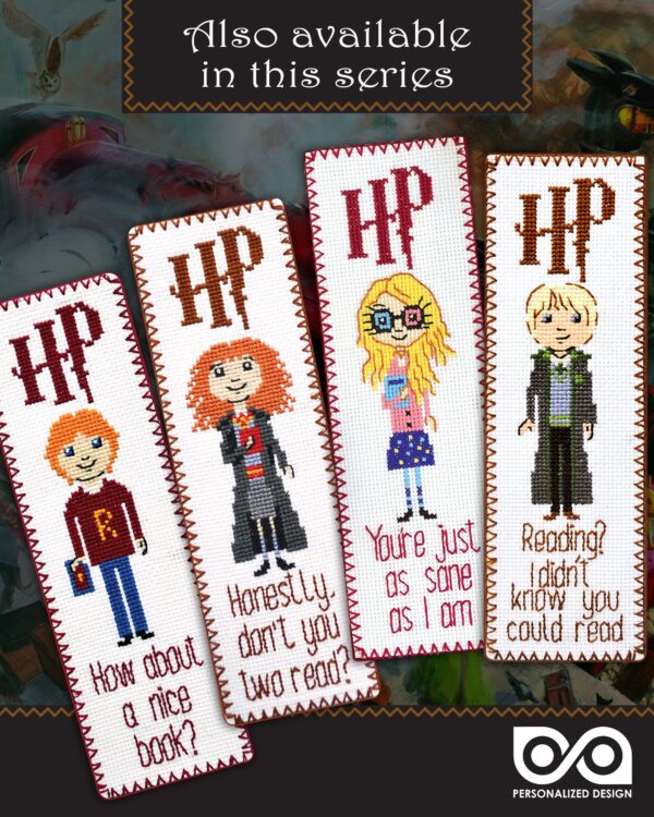 Cross Stitch Kit of Bookmark "Harry Potter: Until The Very End"