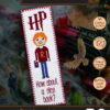 Cross Stitch Kit of Bookmark - Ron Weasley Quote "How About a Nice Book?"