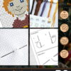 Cross Stitch Kit of Bookmark - Ron Weasley Quote "How About a Nice Book?"