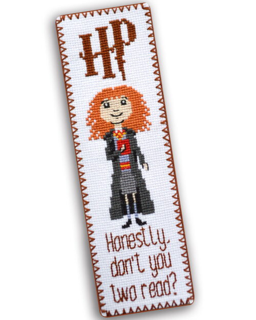 Cross Stitch Kit of Bookmark - Hermione Quote "Honestly Don't You Two Read?"