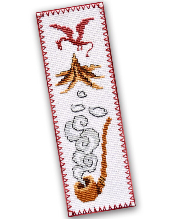 Counted Cross Stitch Kit of Bookmark "The Hobbit: Gandalf's Pipe"