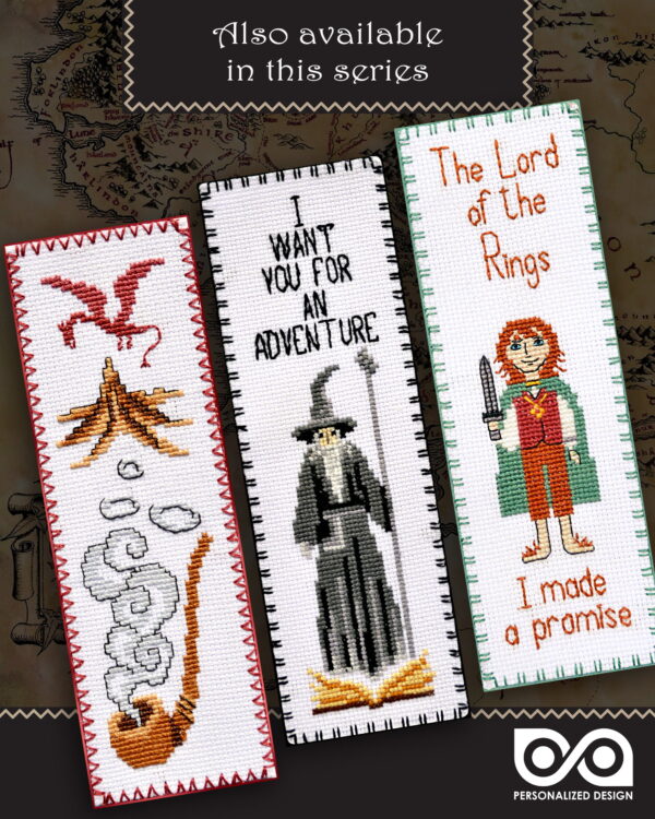 Counted Cross Stitch Kit of Bookmark "Lord of The Rings: The Shire of Middle-Earth"