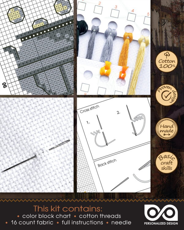 Counted Cross-Stitch Kit of Bookmark "Harry Potter: Cauldron"