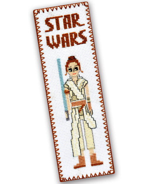 Counted Cross Stitch Kit of Bookmark "Star Wars: Rey Skywalker"