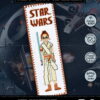 Counted Cross Stitch Kit of Bookmark "Star Wars: Rey Skywalker"