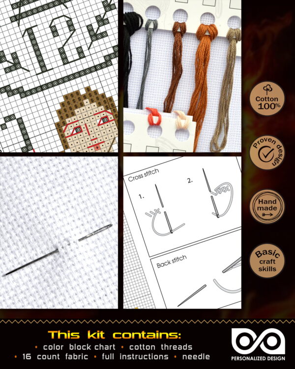 Counted Cross Stitch Bookmark Kit "The Hunger Games: District 12"