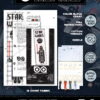 Cross Stitch Kits "Star Wars" - Set 7-in-1 - DIY Hand Embroidery Bookmarks with Patterns