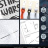 Cross Stitch Kits "Star Wars" - Set 7-in-1 - DIY Hand Embroidery Bookmarks with Patterns