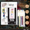 Embroidery Kits for Kids "Harry Potter Quotes" - Set of 5 DIY Bookmarks with Counted Cross-Stitching Patterns