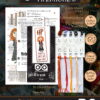 Embroidery Kits for Kids "Harry Potter Quotes" - Set of 5 DIY Bookmarks with Counted Cross-Stitching Patterns