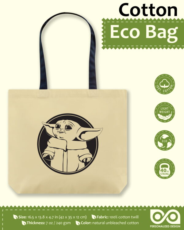 Star Wars Tote Bag 'Baby Yoda: The Child' - Mandalorian's Grogu Print