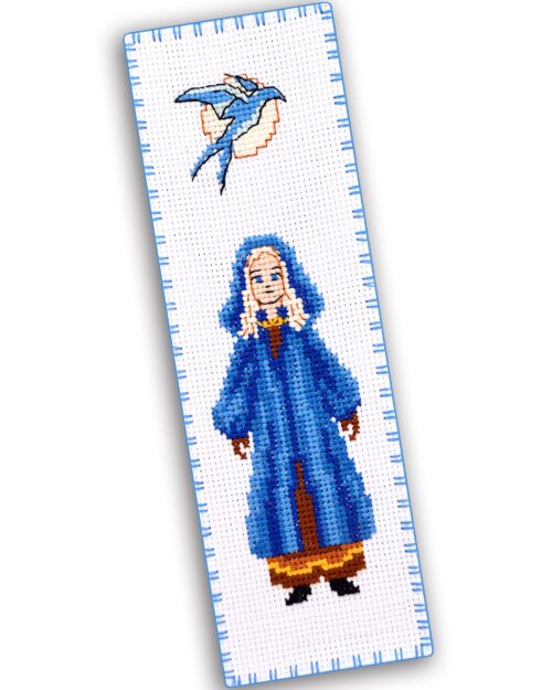 Counted Cross Stitch Kit of Bookmark "The Witcher: Princess Cirilla"