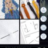 Counted Cross Stitch Kit of Bookmark "The Witcher: Princess Cirilla"