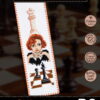 Counted Cross Stitch Kit of Bookmark "Queen's Gambit"