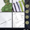 Counted Cross Stitch Kit of Bookmark "The Avengers: Hulk"