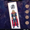 Counted Cross Stitch Kit of Bookmark "The Avengers: Thor"